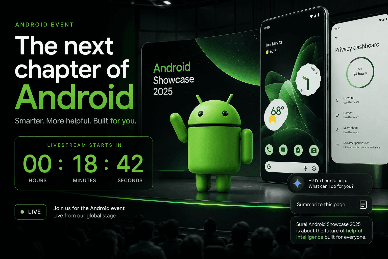 The Android Show 2026 countdown preview with Android 17 and Gemini themes