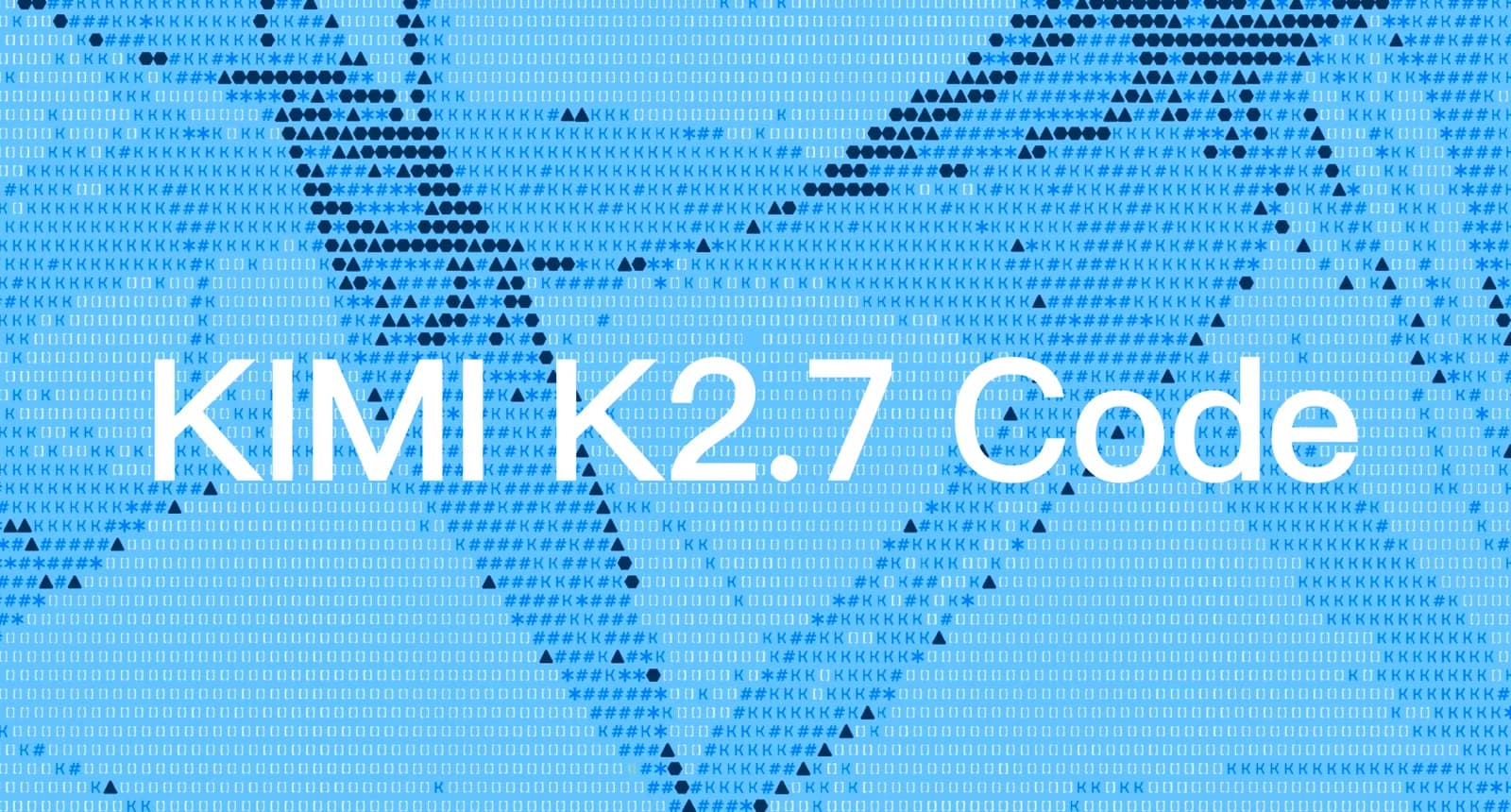 Official Kimi K2.7 Code launch artwork from Moonshot AI