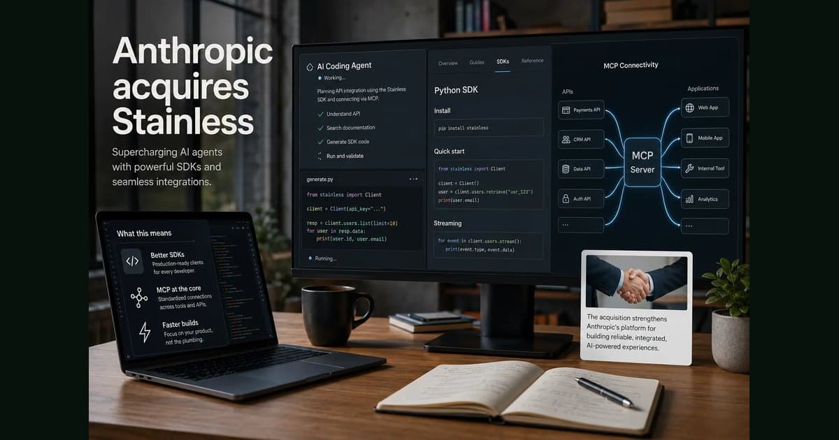 Anthropic Acquires Stainless: Claude Code, MCP, and Agent Tooling