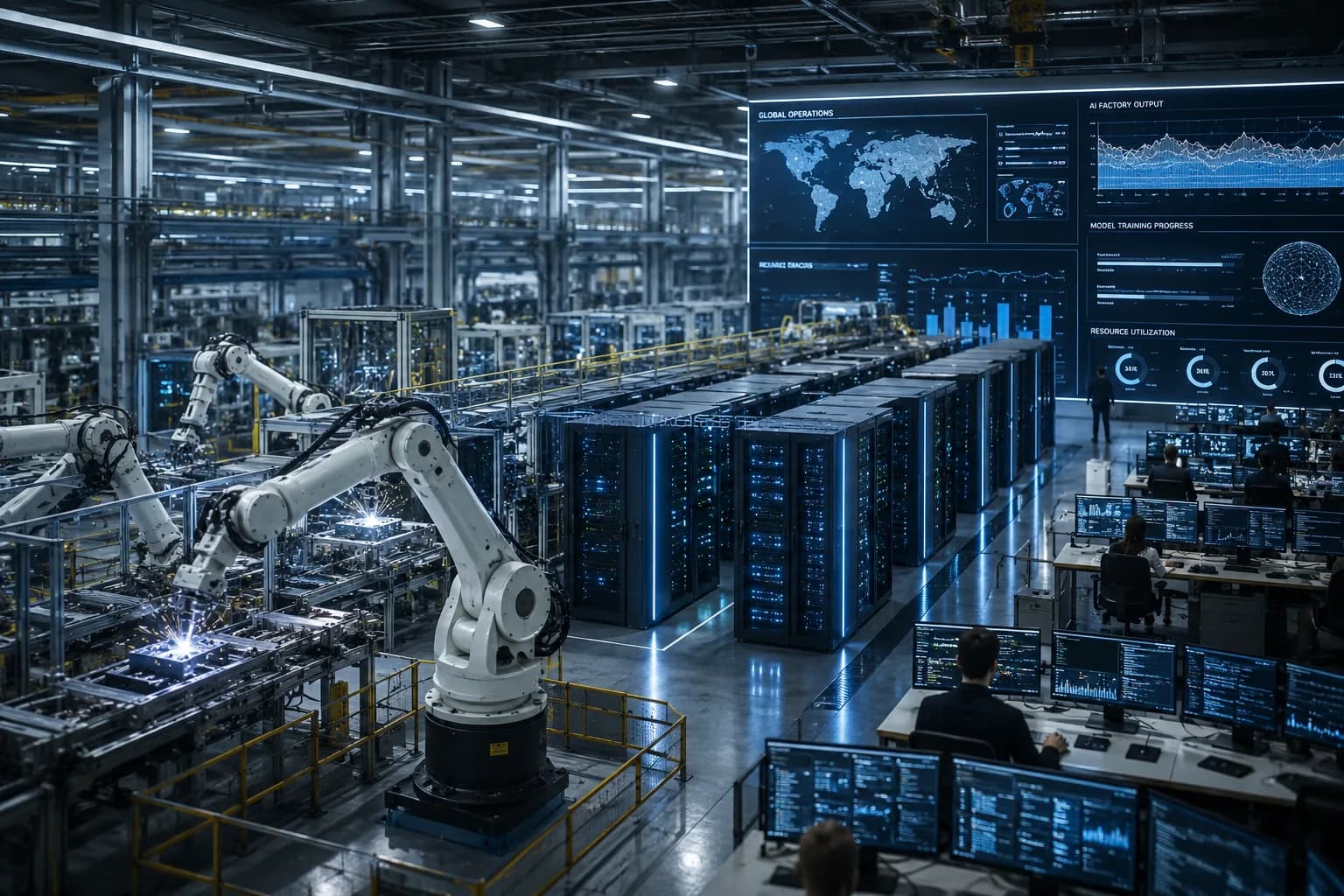NVIDIA AI factory data center and Blackwell infrastructure scene