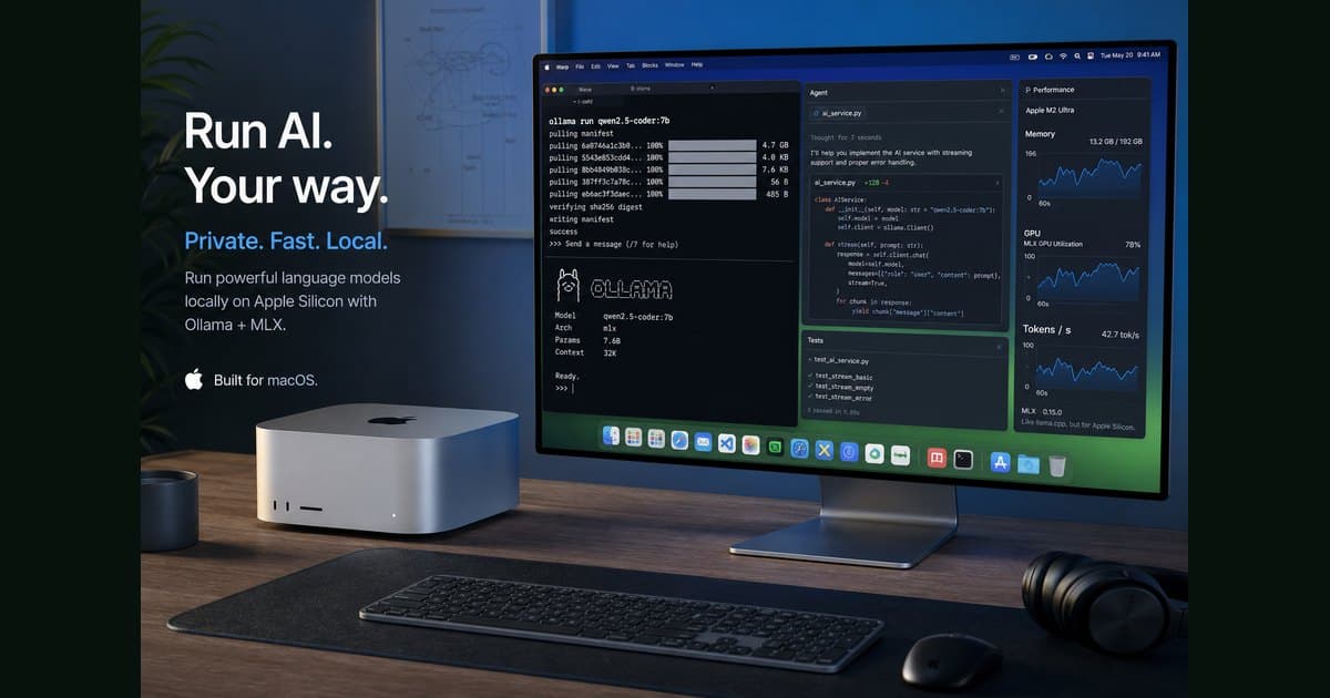 Ollama on MLX for Apple Silicon: Faster Local AI on Mac