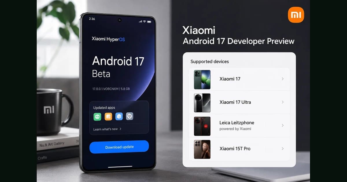 Xiaomi Android 17 Developer Preview Supported Devices: Full List, Download Links, and How to Install