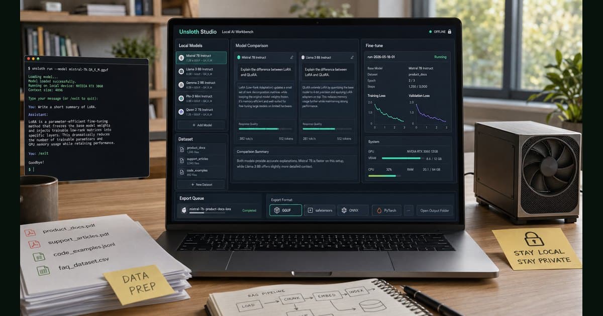 Unsloth Studio Could Be the Local AI Workbench to Watch in 2026